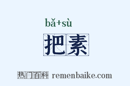把素是什么意思的图片